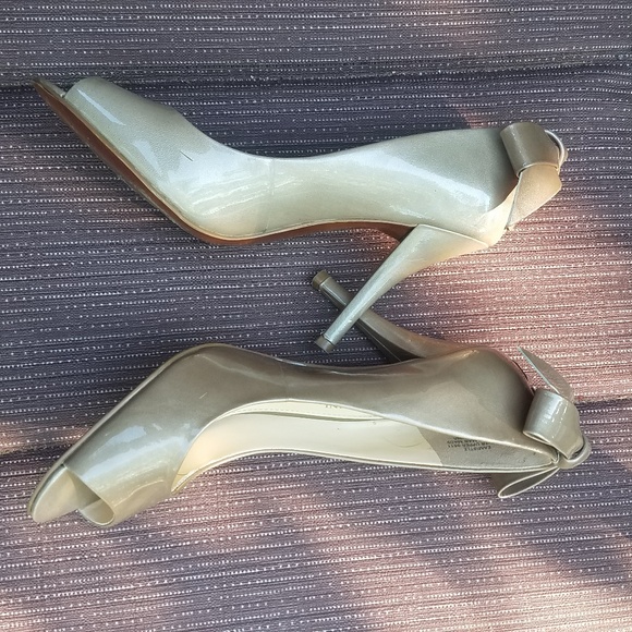 Enzo Angiolini peep toe bow tie Pumps - Picture 4 of 7